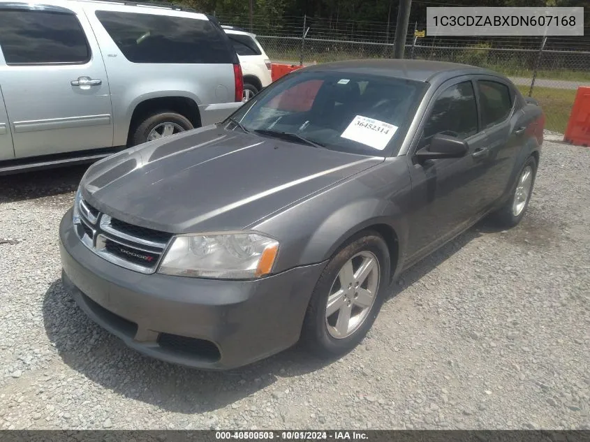 2013 Dodge Avenger Se VIN: 1C3CDZABXDN607168 Lot: 40500503