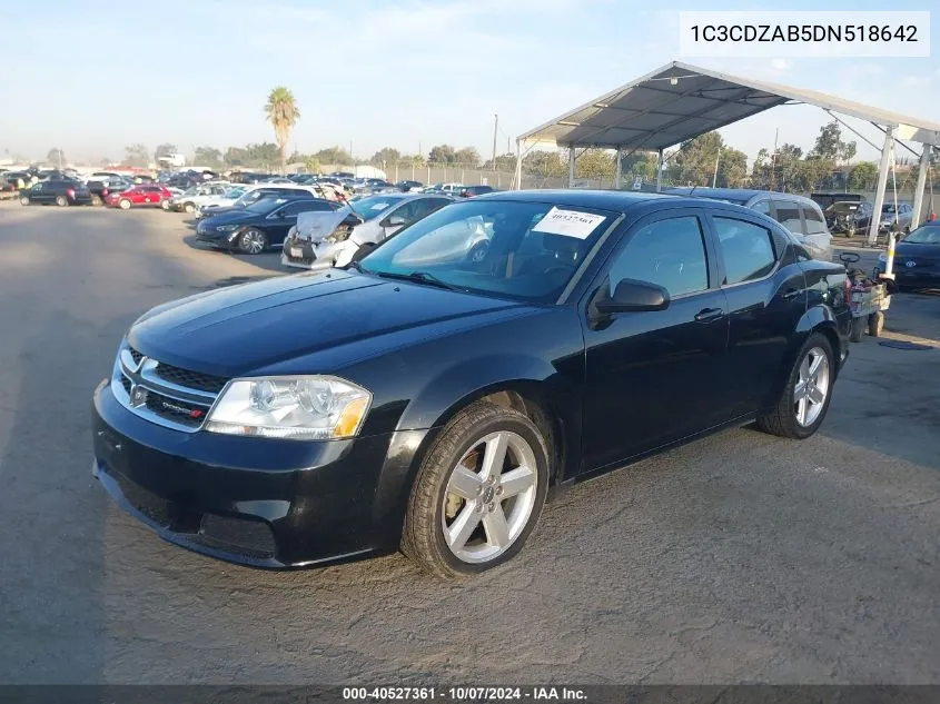 1C3CDZAB5DN518642 2013 Dodge Avenger Se