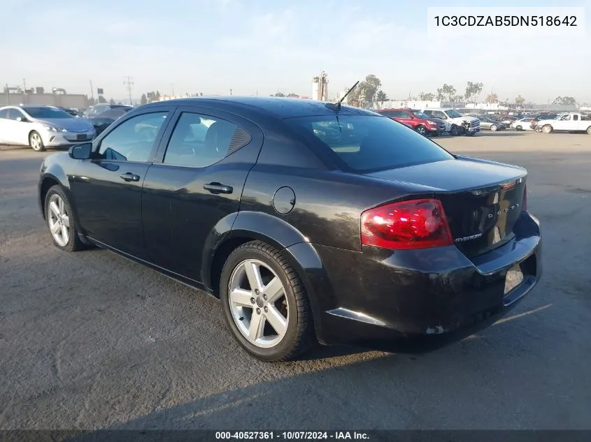 1C3CDZAB5DN518642 2013 Dodge Avenger Se