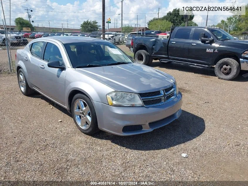 2013 Dodge Avenger Se VIN: 1C3CDZAB2DN564641 Lot: 40537614