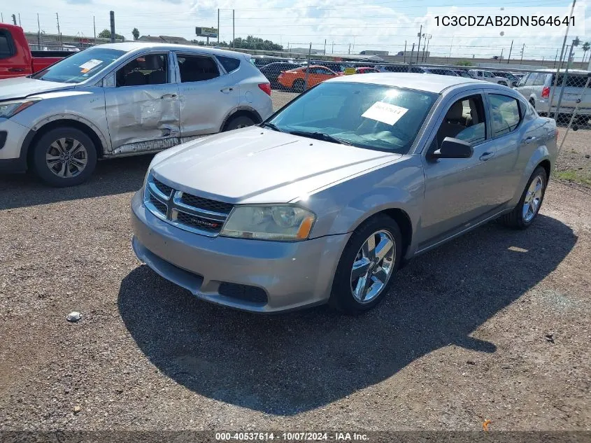 2013 Dodge Avenger Se VIN: 1C3CDZAB2DN564641 Lot: 40537614