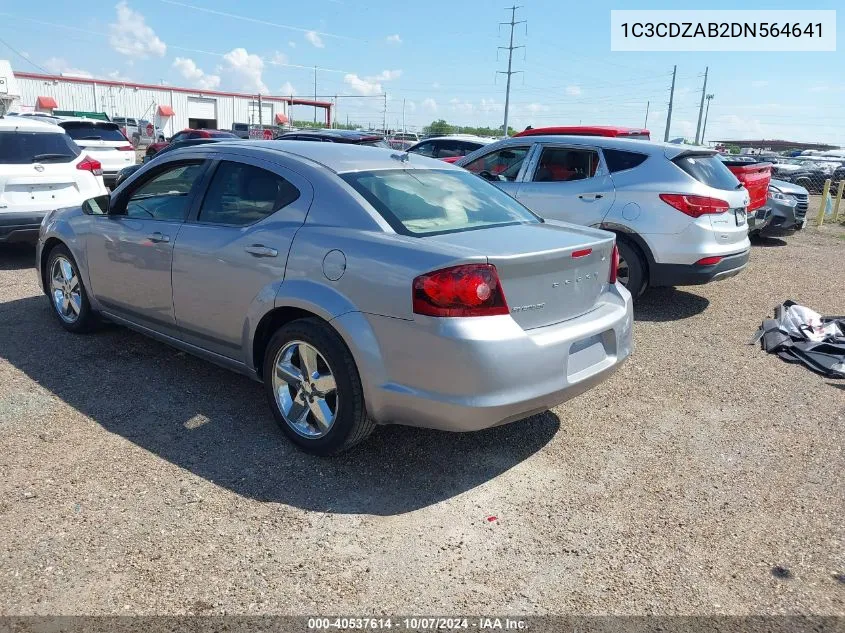 2013 Dodge Avenger Se VIN: 1C3CDZAB2DN564641 Lot: 40537614