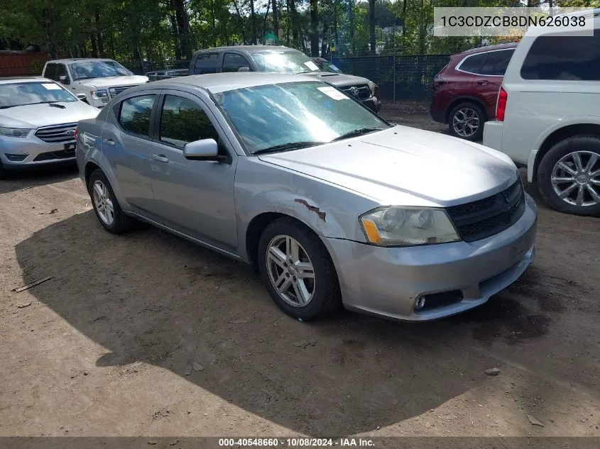 2013 Dodge Avenger Sxt VIN: 1C3CDZCB8DN626038 Lot: 40548660