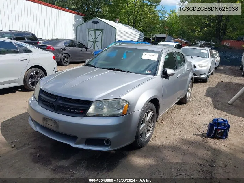 2013 Dodge Avenger Sxt VIN: 1C3CDZCB8DN626038 Lot: 40548660