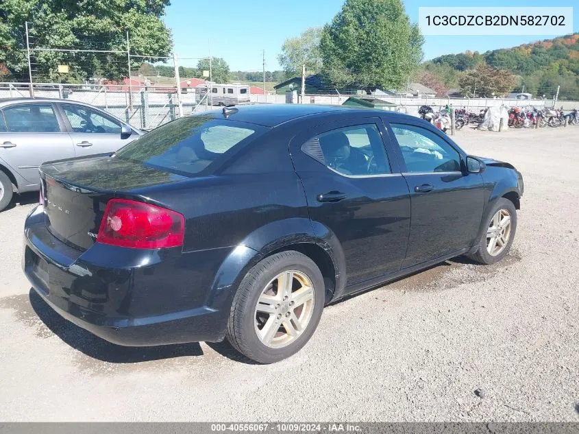 2013 Dodge Avenger Sxt VIN: 1C3CDZCB2DN582702 Lot: 40556067