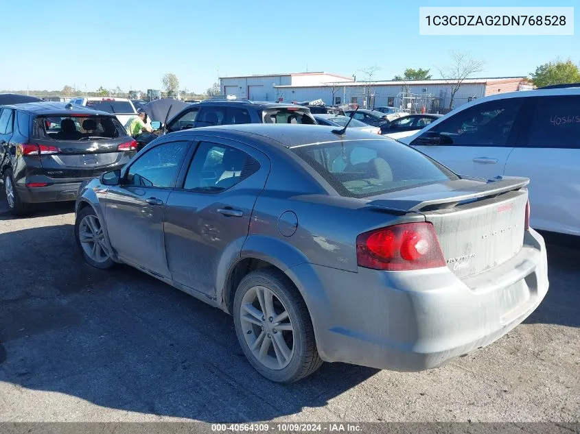 2013 Dodge Avenger Se V6 VIN: 1C3CDZAG2DN768528 Lot: 40564309