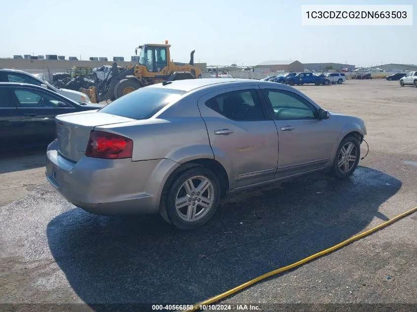 2013 Dodge Avenger Sxt VIN: 1C3CDZCG2DN663503 Lot: 40566858