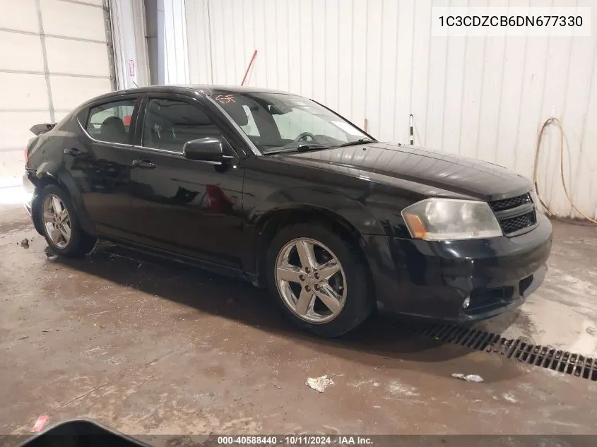 2013 Dodge Avenger Sxt VIN: 1C3CDZCB6DN677330 Lot: 40588440