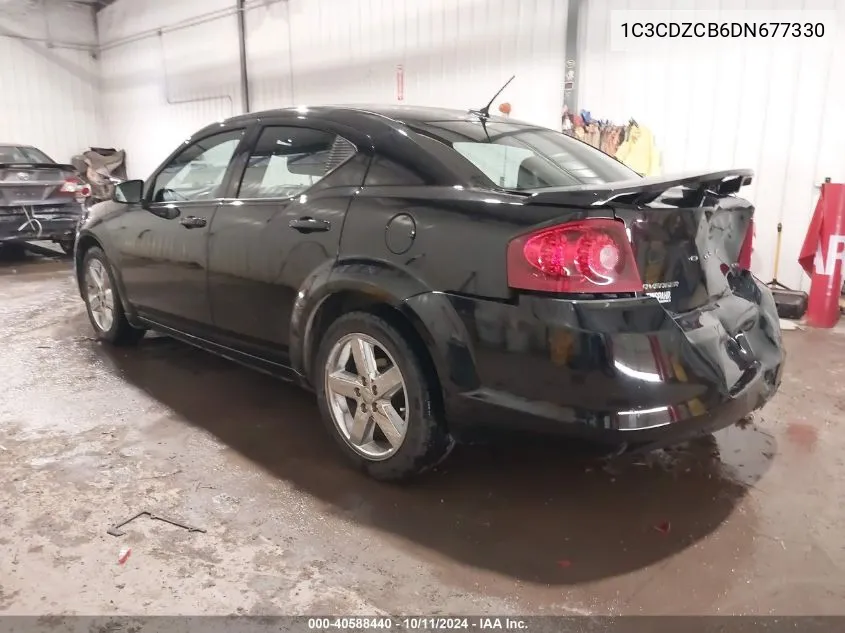 2013 Dodge Avenger Sxt VIN: 1C3CDZCB6DN677330 Lot: 40588440