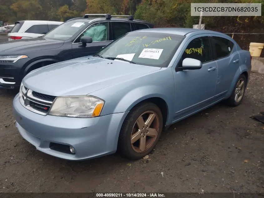 2013 Dodge Avenger Sxt VIN: 1C3CDZCB7DN682035 Lot: 40590211