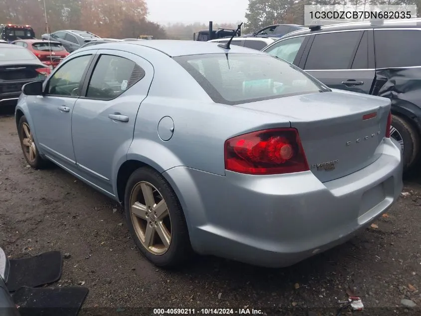 2013 Dodge Avenger Sxt VIN: 1C3CDZCB7DN682035 Lot: 40590211