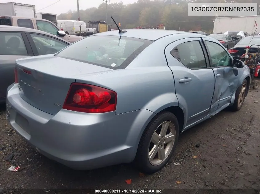 2013 Dodge Avenger Sxt VIN: 1C3CDZCB7DN682035 Lot: 40590211