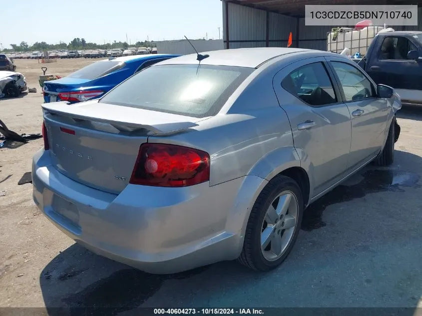 2013 Dodge Avenger Sxt VIN: 1C3CDZCB5DN710740 Lot: 40604273