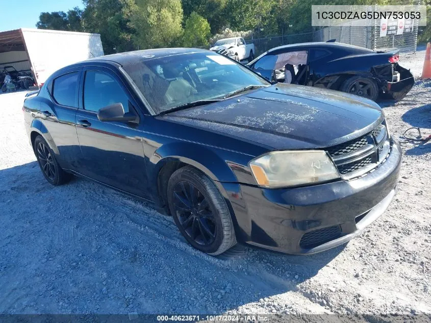 1C3CDZAG5DN753053 2013 Dodge Avenger Se V6