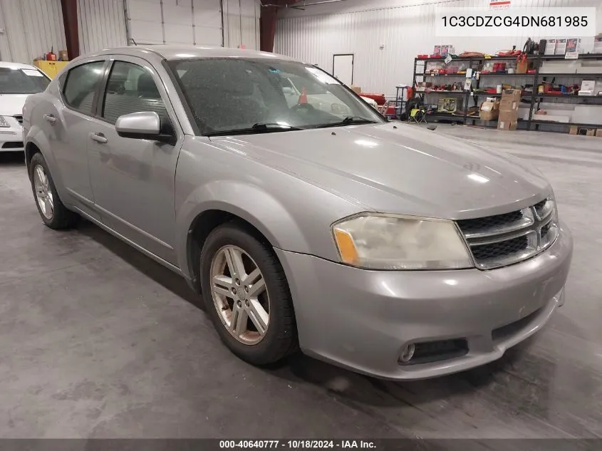 2013 Dodge Avenger Sxt VIN: 1C3CDZCG4DN681985 Lot: 40640777