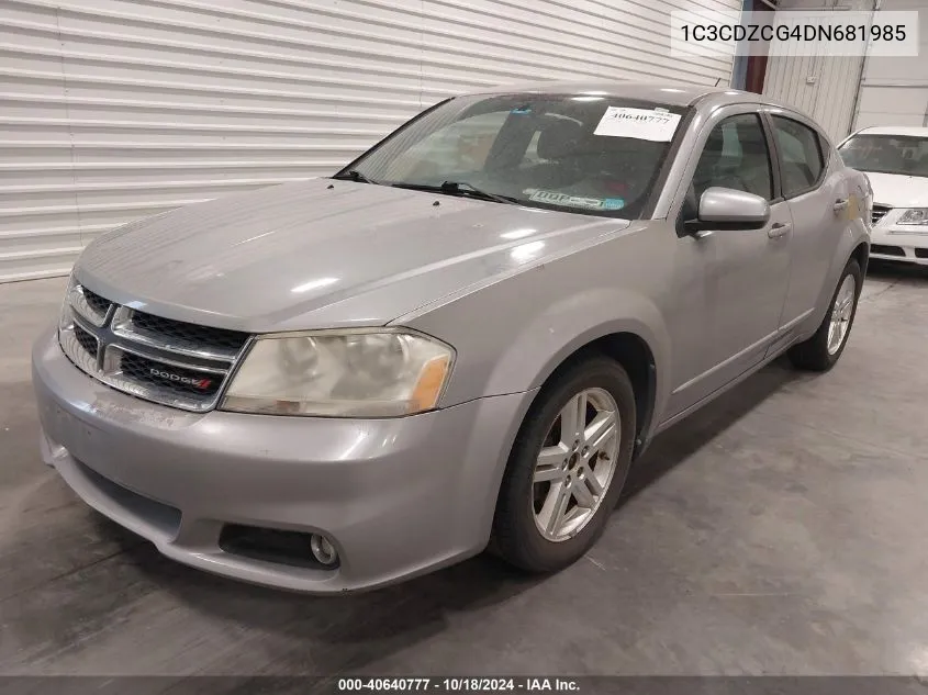 2013 Dodge Avenger Sxt VIN: 1C3CDZCG4DN681985 Lot: 40640777