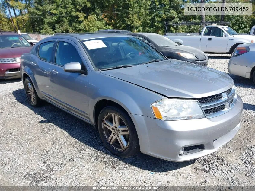 2013 Dodge Avenger Sxt VIN: 1C3CDZCG1DN709452 Lot: 40642065