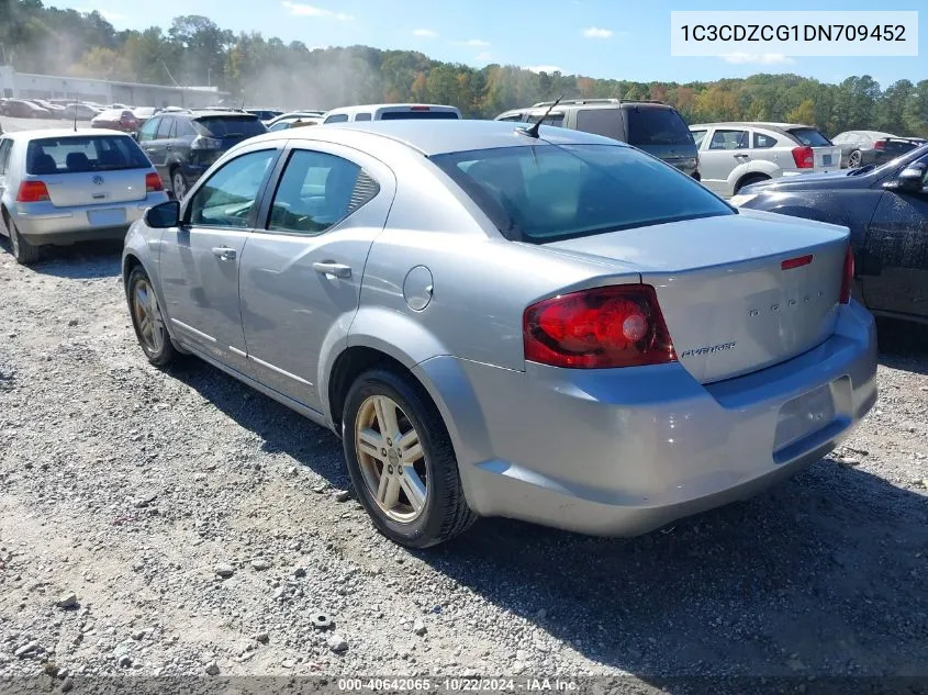 2013 Dodge Avenger Sxt VIN: 1C3CDZCG1DN709452 Lot: 40642065