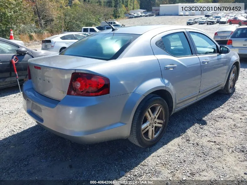 2013 Dodge Avenger Sxt VIN: 1C3CDZCG1DN709452 Lot: 40642065