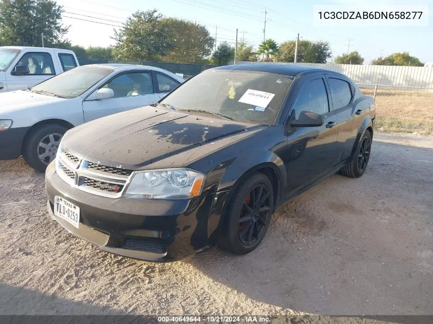 2013 Dodge Avenger Se VIN: 1C3CDZAB6DN658277 Lot: 40649644