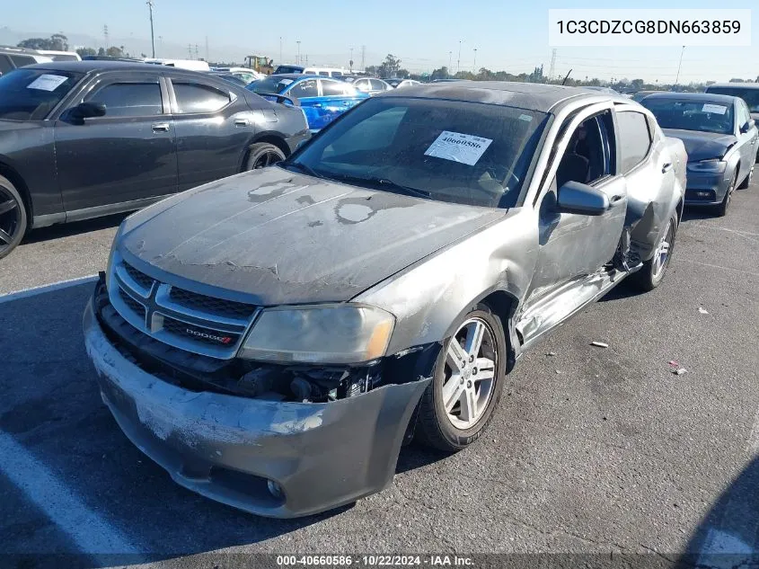 2013 Dodge Avenger Sxt VIN: 1C3CDZCG8DN663859 Lot: 40660586