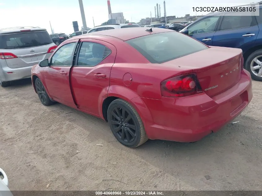 1C3CDZABXDN658105 2013 Dodge Avenger Se