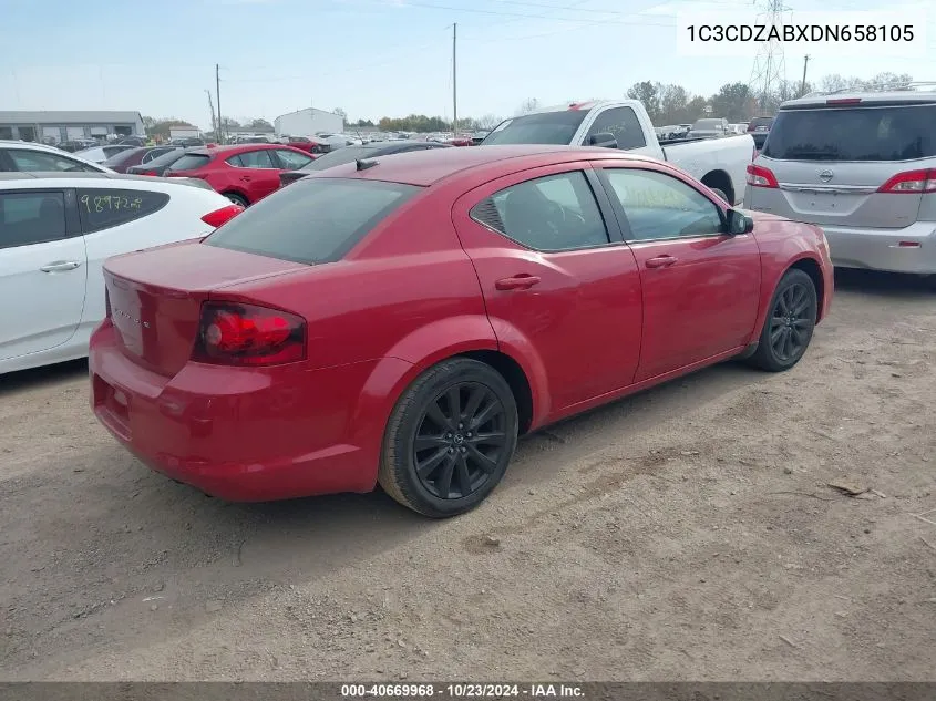 1C3CDZABXDN658105 2013 Dodge Avenger Se