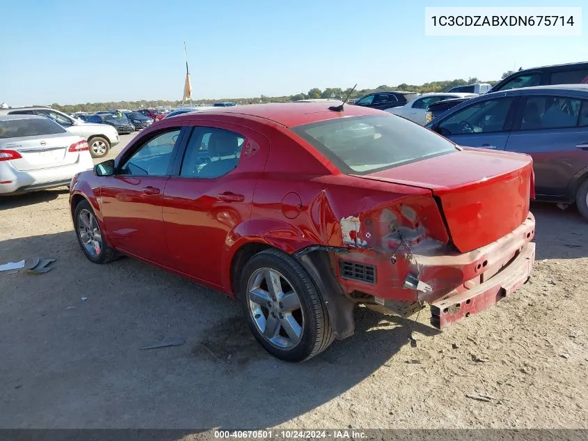 1C3CDZABXDN675714 2013 Dodge Avenger Se