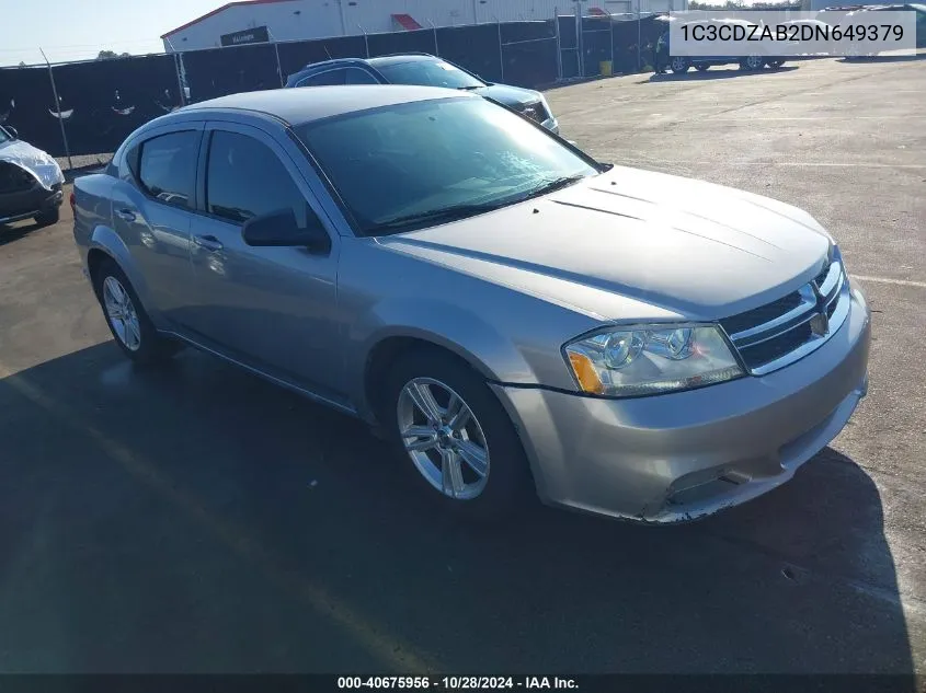 1C3CDZAB2DN649379 2013 Dodge Avenger Se