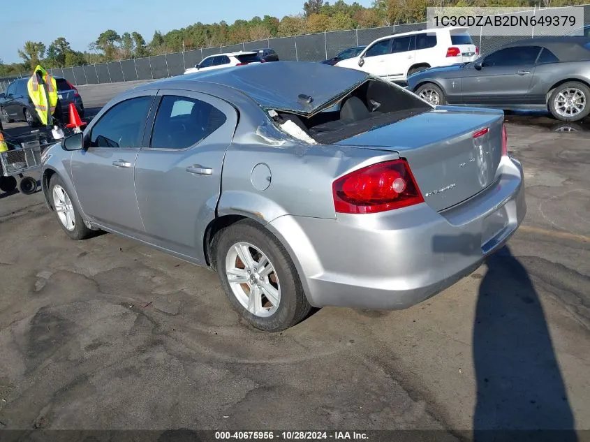 2013 Dodge Avenger Se VIN: 1C3CDZAB2DN649379 Lot: 40675956