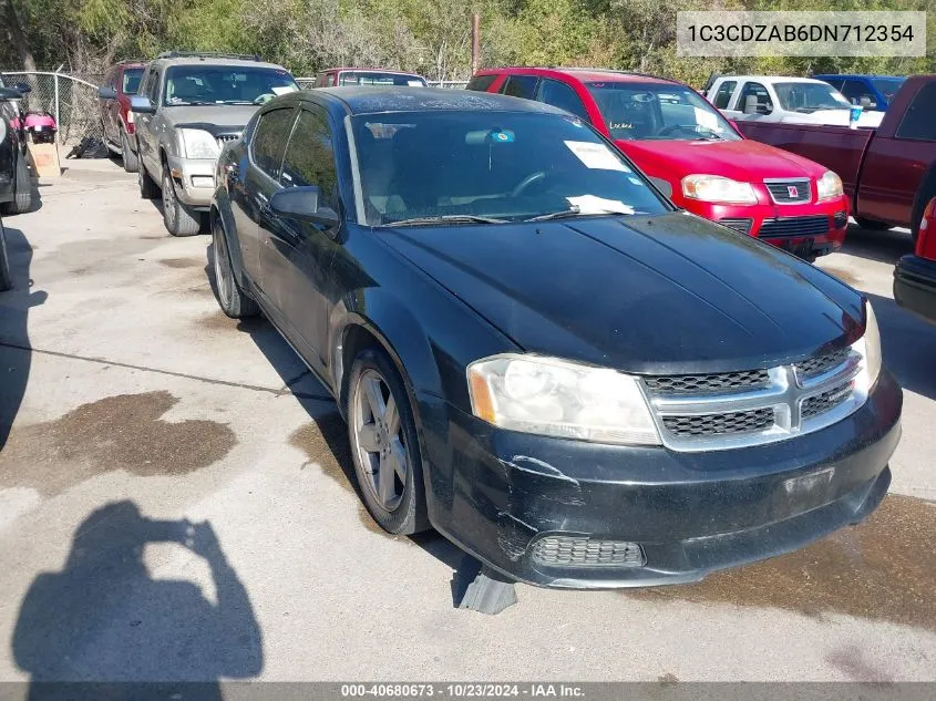 2013 Dodge Avenger Se VIN: 1C3CDZAB6DN712354 Lot: 40680673