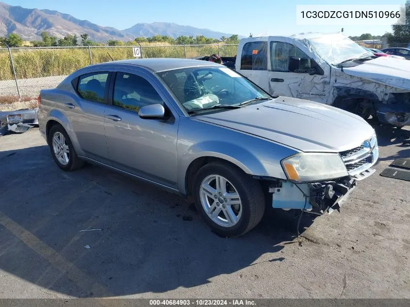 2013 Dodge Avenger Sxt VIN: 1C3CDZCG1DN510966 Lot: 40684903