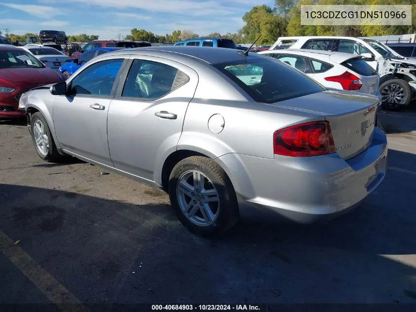 2013 Dodge Avenger Sxt VIN: 1C3CDZCG1DN510966 Lot: 40684903