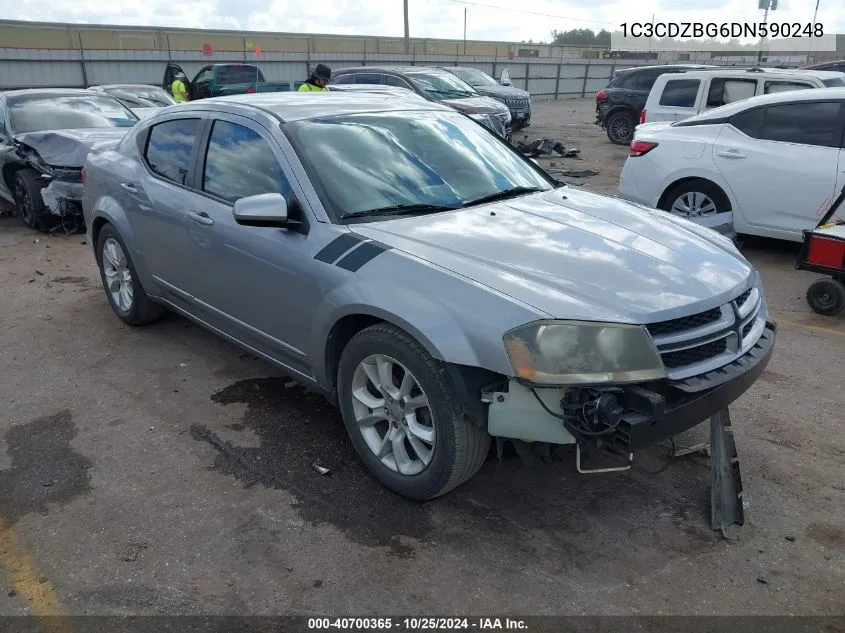 2013 Dodge Avenger R/T VIN: 1C3CDZBG6DN590248 Lot: 40700365