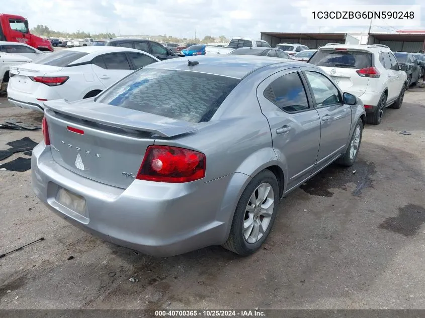 2013 Dodge Avenger R/T VIN: 1C3CDZBG6DN590248 Lot: 40700365