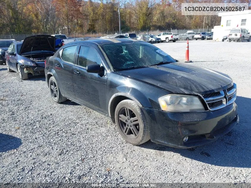 2013 Dodge Avenger Sxt VIN: 1C3CDZCB2DN502587 Lot: 40713107