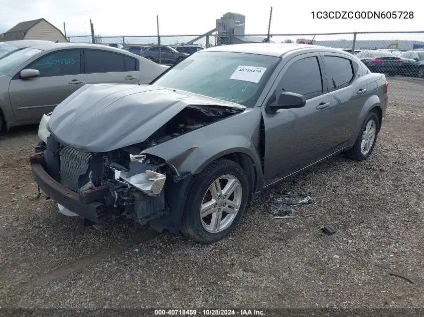 2013 Dodge Avenger Sxt VIN: 1C3CDZCG0DN605728 Lot: 40718459