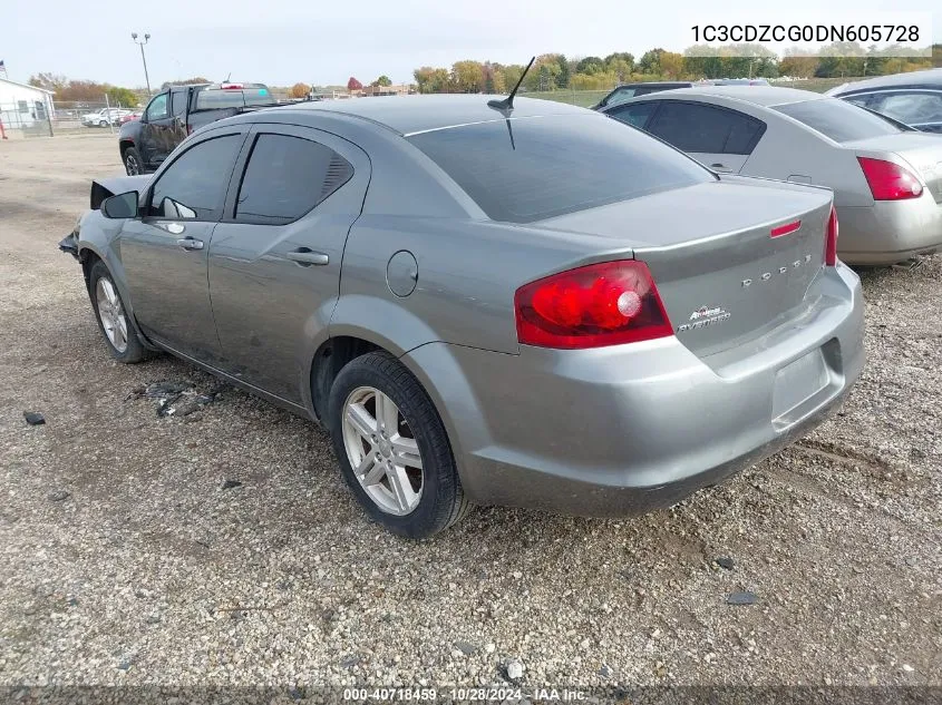 2013 Dodge Avenger Sxt VIN: 1C3CDZCG0DN605728 Lot: 40718459