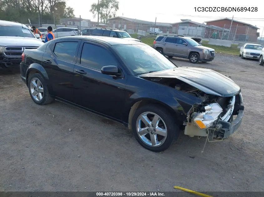 2013 Dodge Avenger Sxt VIN: 1C3CDZCB6DN689428 Lot: 40720398