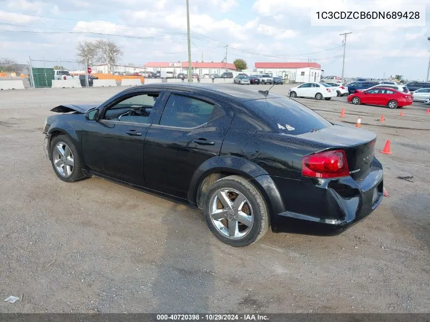 2013 Dodge Avenger Sxt VIN: 1C3CDZCB6DN689428 Lot: 40720398