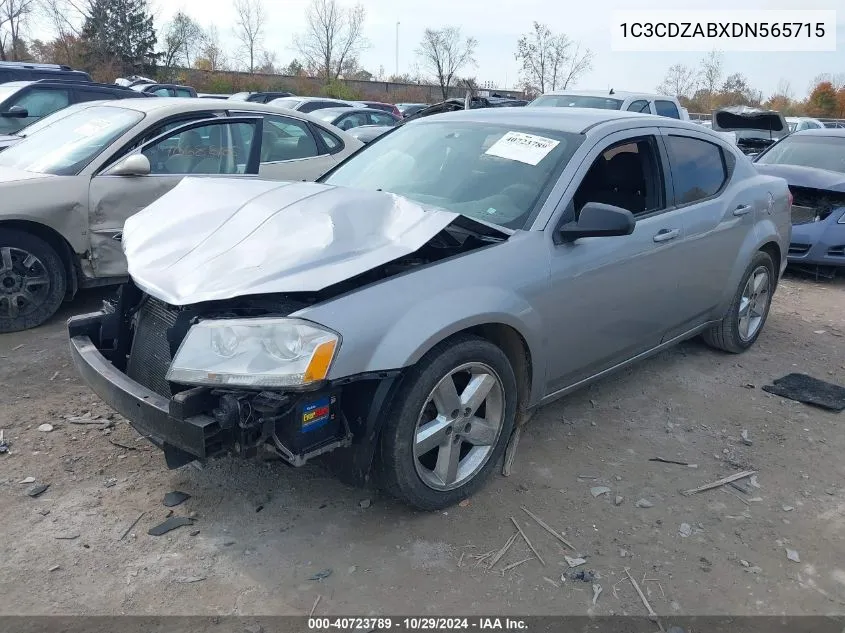 2013 Dodge Avenger Se VIN: 1C3CDZABXDN565715 Lot: 40723789