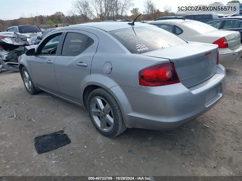 2013 Dodge Avenger Se VIN: 1C3CDZABXDN565715 Lot: 40723789