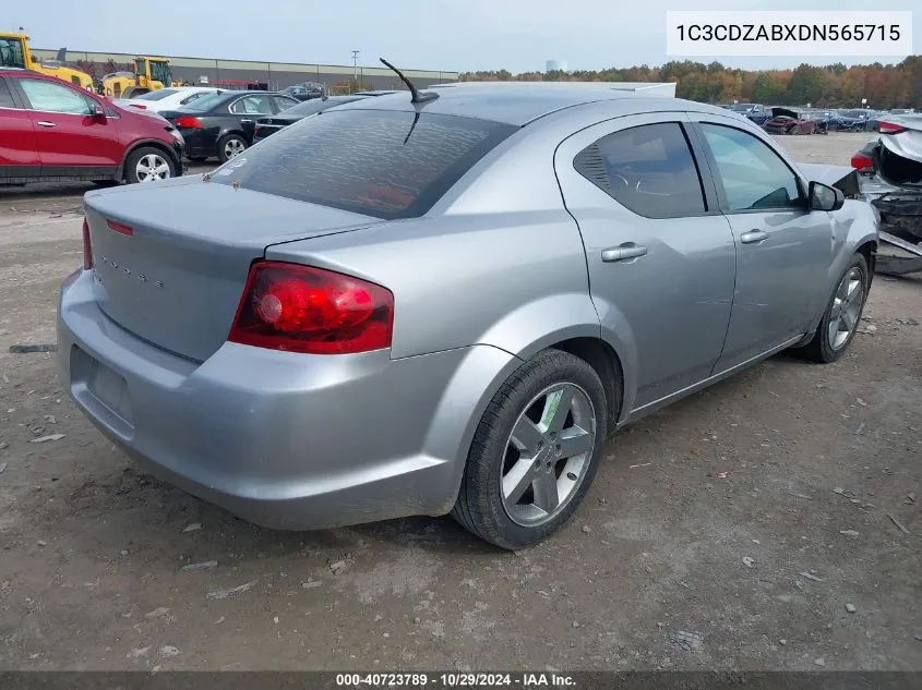 2013 Dodge Avenger Se VIN: 1C3CDZABXDN565715 Lot: 40723789