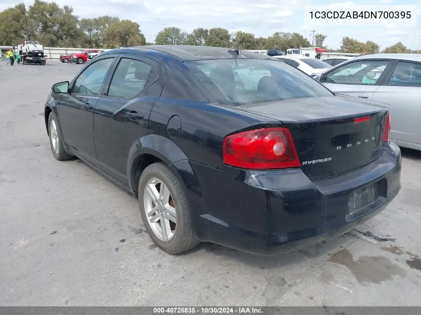 2013 Dodge Avenger Se VIN: 1C3CDZAB4DN700395 Lot: 40725835