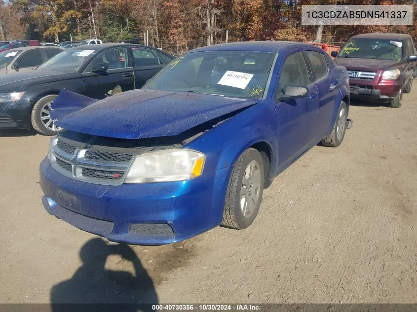 2013 Dodge Avenger Se VIN: 1C3CDZAB5DN541337 Lot: 40730356