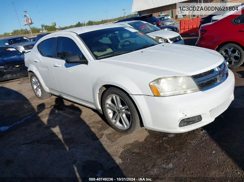 2013 Dodge Avenger Se V6 VIN: 1C3CDZAG0DN621804 Lot: 40749236