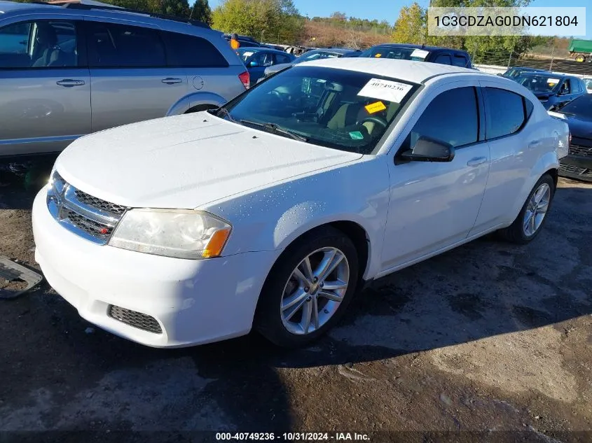 2013 Dodge Avenger Se V6 VIN: 1C3CDZAG0DN621804 Lot: 40749236