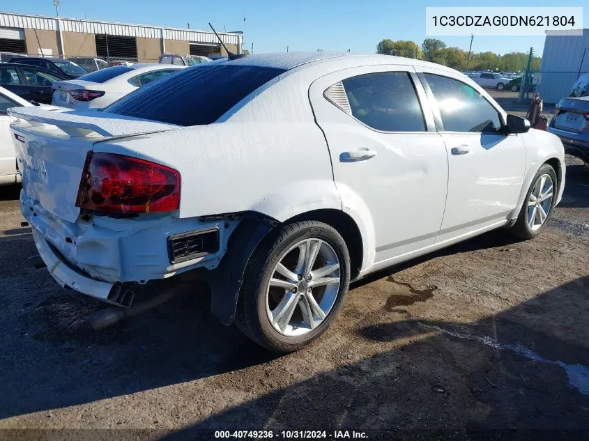 2013 Dodge Avenger Se V6 VIN: 1C3CDZAG0DN621804 Lot: 40749236