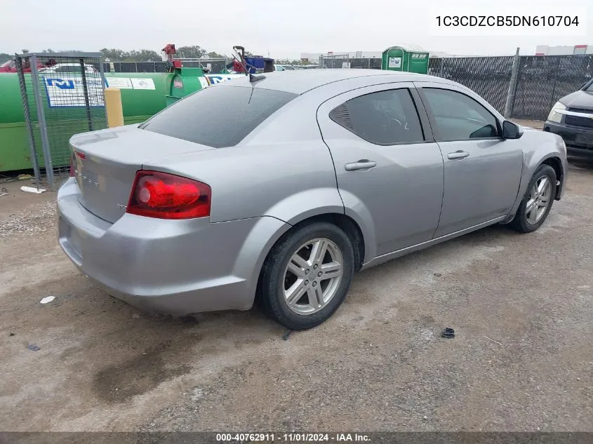 2013 Dodge Avenger Sxt VIN: 1C3CDZCB5DN610704 Lot: 40762911