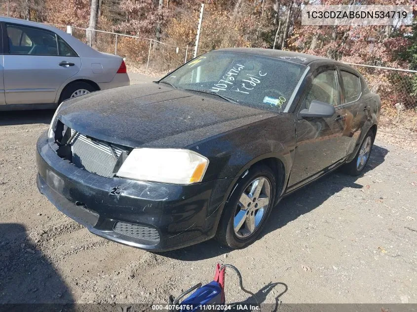 2013 Dodge Avenger Se VIN: 1C3CDZAB6DN534719 Lot: 40764761